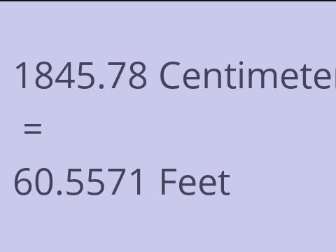 1845.78 CM TO FEET