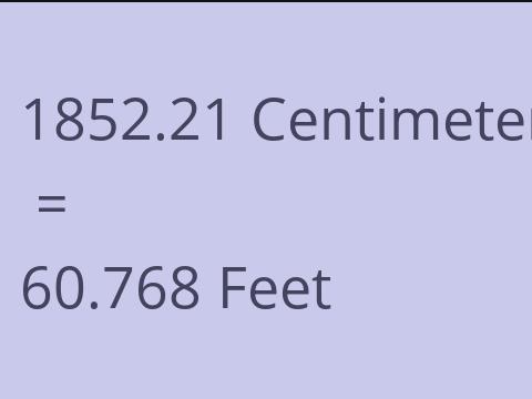 1852.21 CM TO FEET