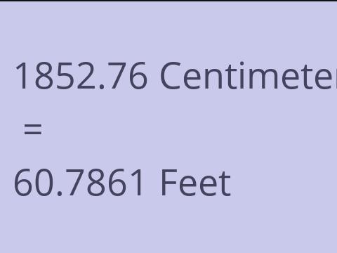 1852.76 CM TO FEET