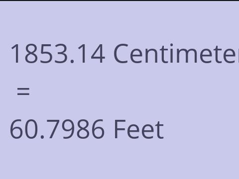 1853.14 CM TO FEET