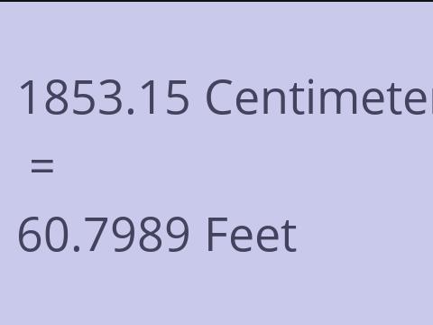 1853.15 CM TO FEET