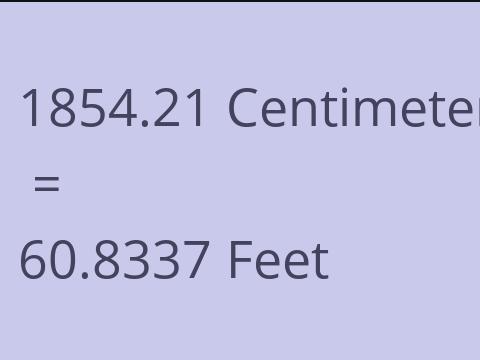 1854.21 CM TO FEET