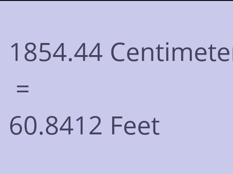 1854.44 CM TO FEET