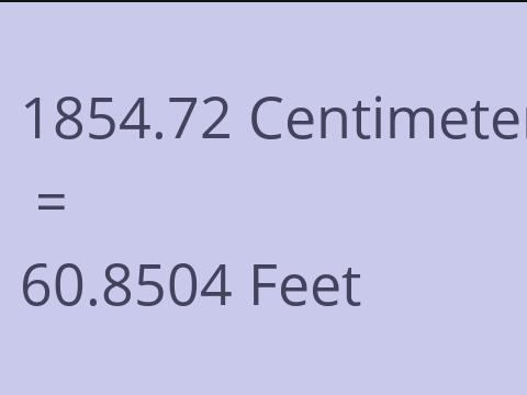 1854.72 CM TO FEET