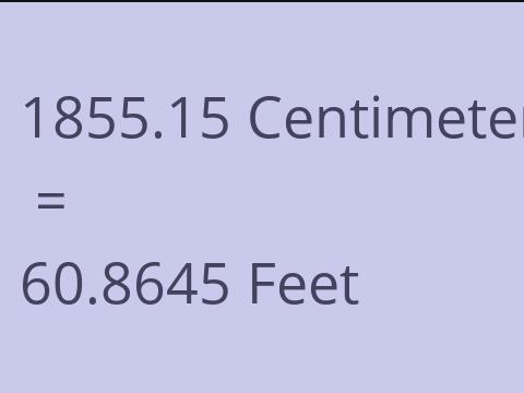 1855.15 CM TO FEET