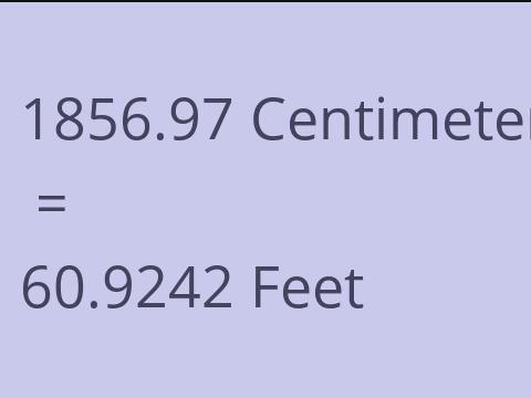 1856.97 CM TO FEET