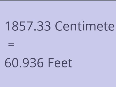 1857.33 CM TO FEET