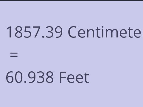 1857.39 CM TO FEET