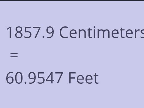 1857.9 CM TO FEET