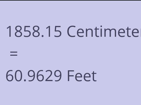 1858.15 CM TO FEET