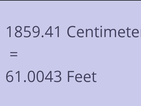 1859.41 CM TO FEET