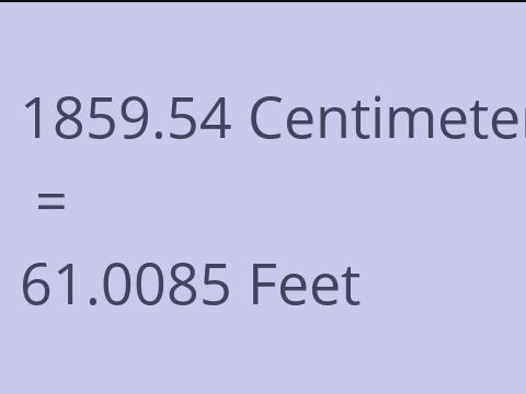 1859.54 CM TO FEET