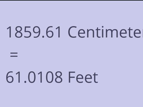 1859.61 CM TO FEET