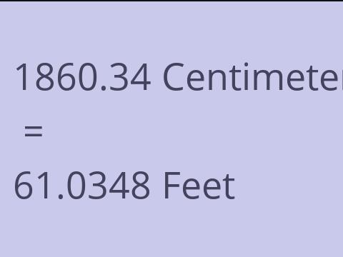 1860.34 CM TO FEET