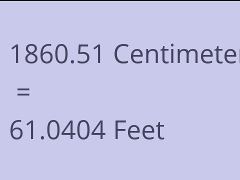 1860.51 CM TO FEET