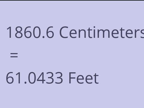 1860.6 CM TO FEET