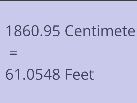 1860.95 CM TO FEET