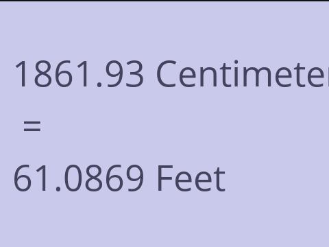 1861.93 CM TO FEET