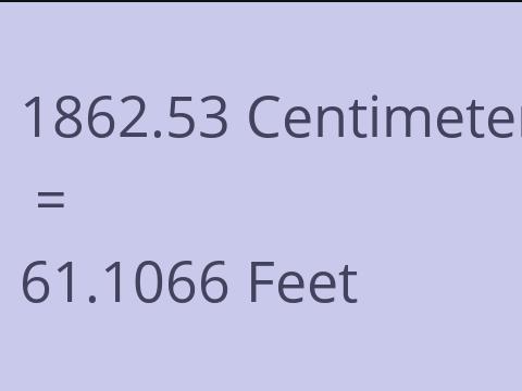 1862.53 CM TO FEET