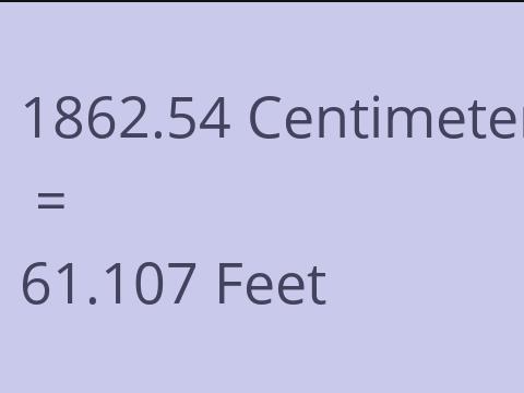 1862.54 CM TO FEET