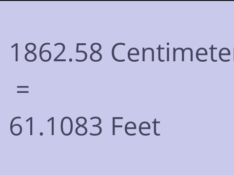 1862.58 CM TO FEET