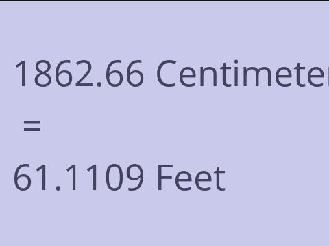 1862.66 CM TO FEET