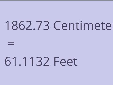 1862.73 CM TO FEET