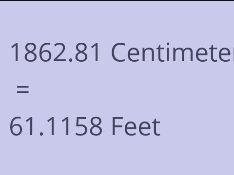 1862.81 CM TO FEET