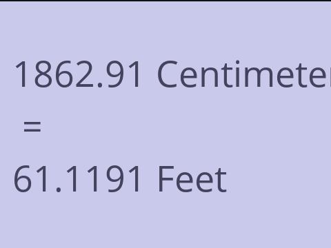 1862.91 CM TO FEET