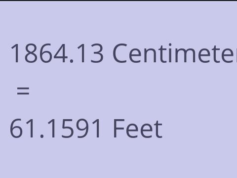 1864.13 CM TO FEET