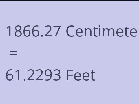 1866.27 CM TO FEET