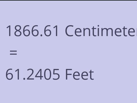 1866.61 CM TO FEET