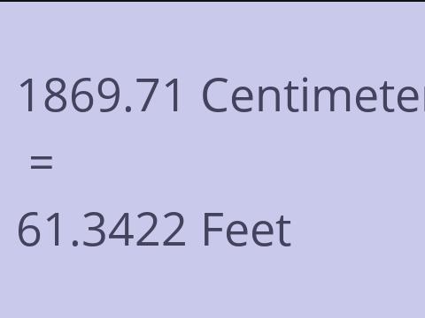 1869.71 CM TO FEET