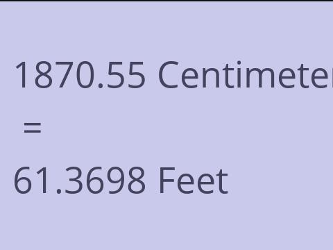 1870.55 CM TO FEET