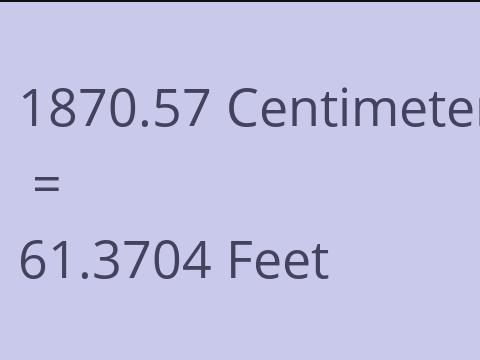 1870.57 CM TO FEET