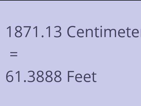 1871.13 CM TO FEET