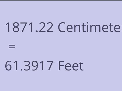 1871.22 CM TO FEET