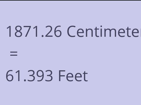 1871.26 CM TO FEET