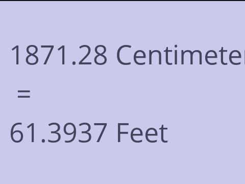 1871.28 CM TO FEET