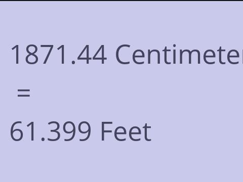 1871.44 CM TO FEET