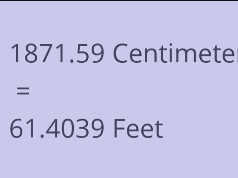 1871.59 CM TO FEET