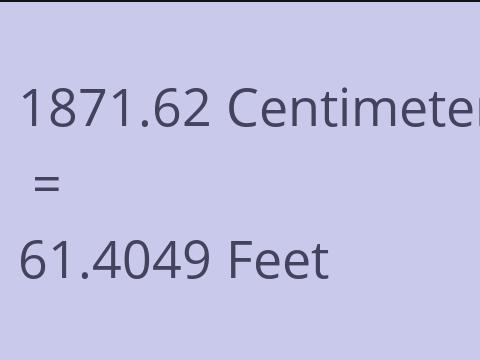 1871.62 CM TO FEET