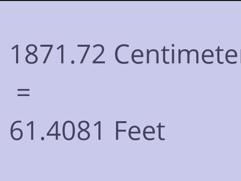 1871.72 CM TO FEET