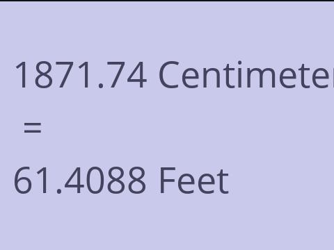 1871.74 CM TO FEET