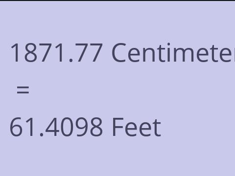 1871.77 CM TO FEET