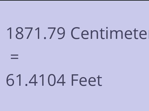 1871.79 CM TO FEET