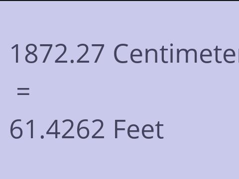 1872.27 CM TO FEET