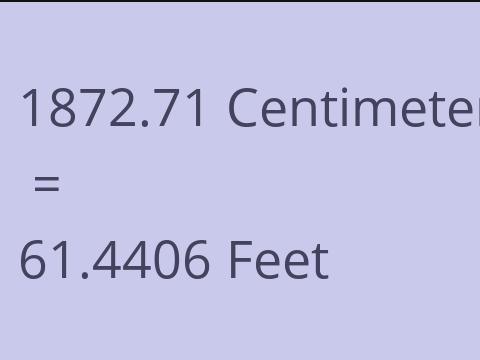 1872.71 CM TO FEET