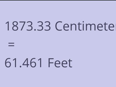 1873.33 CM TO FEET