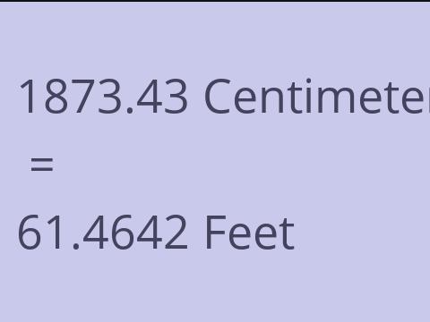 1873.43 CM TO FEET